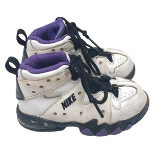 Nike Air Max CB94 Shoes Baby Toddler Size 9c White Black Purple 408886-105 - Picture 1 of 8