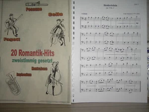 Noten - 20 Romantik-Hits für Posaune - zweistimmig - Bild 1 von 1