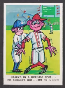 Weird-Ohs 1966 Monster Baseball Fleer Sticker Card (NM) - Picture 1 of 2