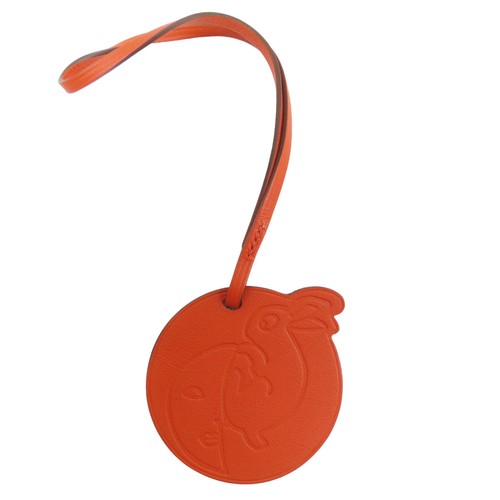 HERMÈS HERMES Borsa Ciondolo Coniglio e Luna Pelle Rame 6C