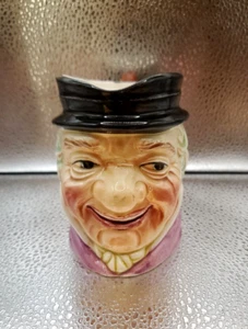 Vintage Toby Character Pitcher Mug Smiling Gentleman Made in Japan 4 Inch 5 oz. - Picture 1 of 5