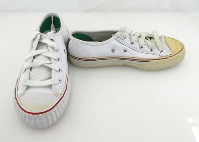 PF Flyers Shoes Center Reissue Ox Leather White Sneakers Womens 6 - Image 1 of 4