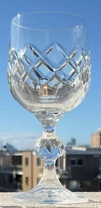 Czechoslovakian Bohemia Bristol pattern crystal Port glasses 100ml - Picture 1 of 4