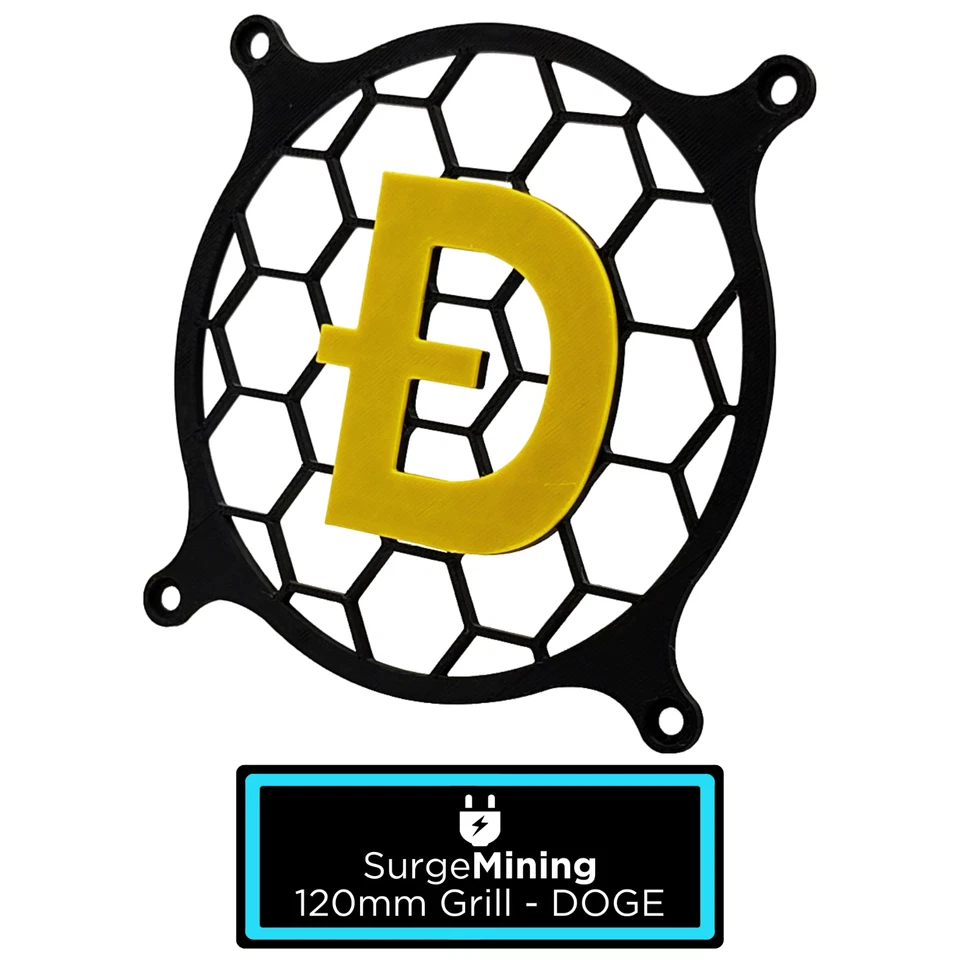 120mm Computer Fan Grill DOGE Dogecoin - Crypto ASIC Miner Antminer L3 L7 - Image 1 of 1