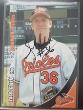 2006 Minor League Zach Clark Auto-Bluefield Orioles/via Newark, Delaware