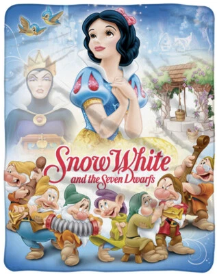 Disney Classic Snow White and the Seven Dwarfs 46" x 60'' Warm Silky Soft Throw  - Image 1 of 2