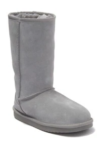 Koolaburra by UGG Faux Fur Lined Suede Tall Boot Kids Size 13 - Gray - Picture 1 of 12
