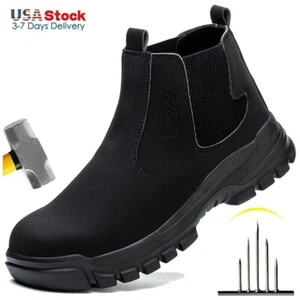 Work Shoes for Man Indestructible Shoes Work Waterproof Lightweight Safety Boots - Picture 1 of 33