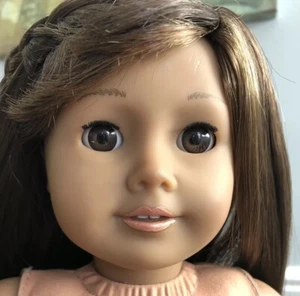 American Girl Doll Custom Doll NEW Grace Brown Hair W/ Brown Eyes 18” Excellent - Picture 1 of 8