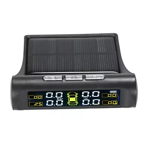 Solar Car Tire Pressure Monitor System + 4 External Sensors V4J3 - Picture 1 of 12