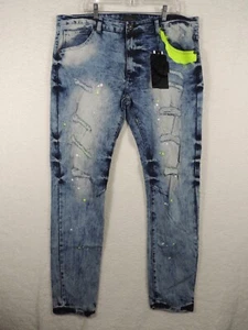 Men's Bleeker & Mercer Distressed Jeans with Rips sz 40/34 Dates Travel NWT $89 - Picture 1 of 8