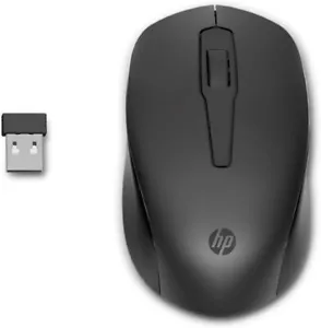 HP 150 Wireless Mouse 1600DPI Optical Sensor 2.4GHz USB Receiver Ambidextrous UK - Picture 1 of 12