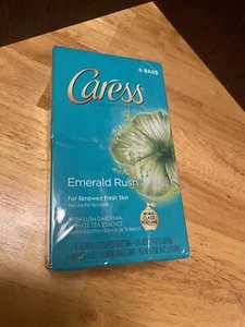 6 Riegel Caress Emerald Rush Beauty Bars üppige Gardenie & weißer Tee NEU Seife - Bild 1 von 5