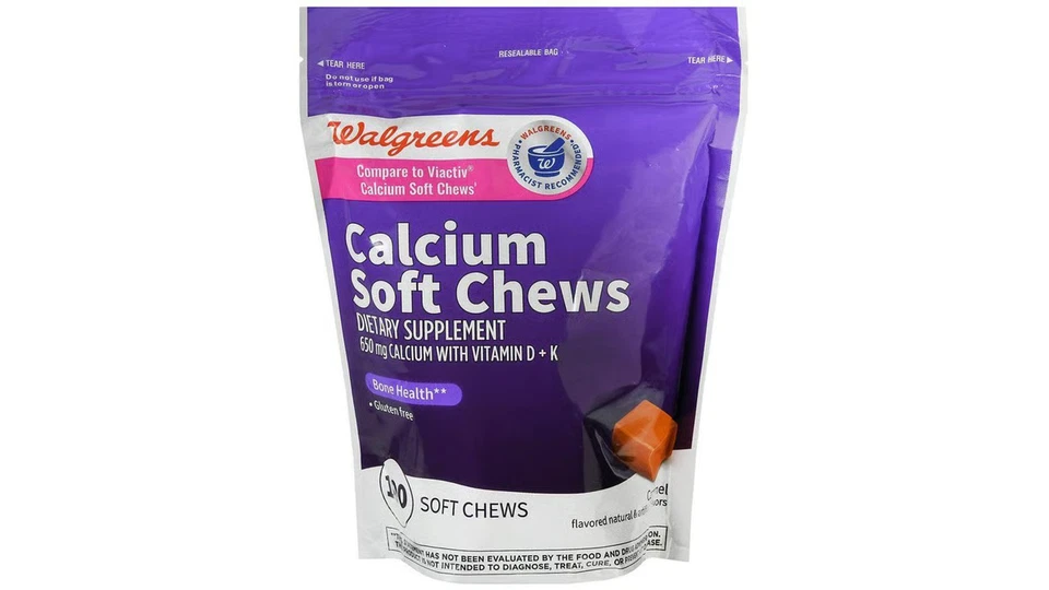 Walgreens Calcium Soft Chews Dietary Supplement (Caramel)  - 100 ct. 06/26+ - Image 1 of 1