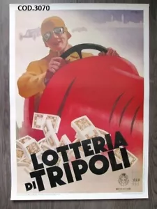 Affiche Publicitaire Loterie De Tripoli Dimensions 70x50 Cm. Années 70 - Picture 1 of 1