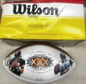 Super Bowl XXX Wilson Football Steelers Cowboys Edizione Limitata #349/1996 NUOVO (AN) - Foto 1 di 11