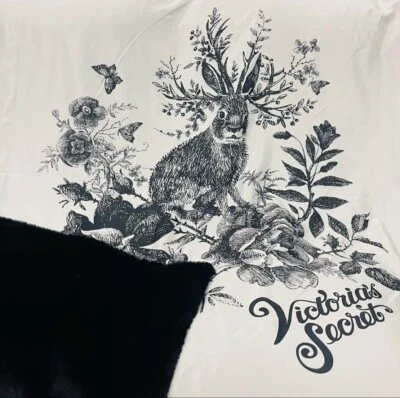 VICTORIA’S SECRET FAUX FUR SATIN LIMITED EDITION BUNNY BLANKET SLEEP - Image 1 of 3