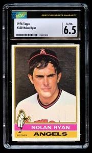 Nolan Ryan #330 Topps 1976 California Angels Baseball Trading Card CSG 6.5 - Picture 1 of 2