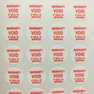 WARRANTY VOID IF SEAL BROKEN. 1000PCS Tamper proof security sticker - Picture 1 of 6