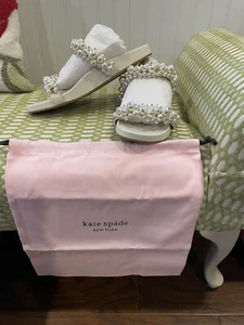 NWOB Kate Spade Rosa Faux Pearl Sandals 10B - Picture 1 of 8