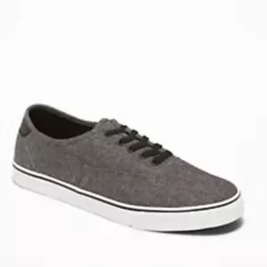 Old Navy Men's Size 9 Lace-Up Sneakers Medium Gray Heather - Picture 1 of 9