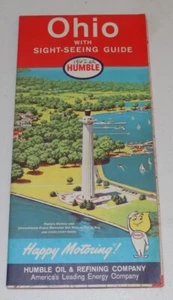 1962 Humble Oil Road Map of OHIO - Picture 1 of 1
