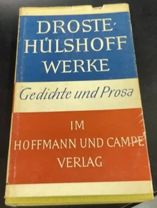 Droste-Hülshoff Werke Gedichte und Prosa Rudolpf Ibel 1960 HC DJ Hoffmann VNTG - Picture 1 of 12