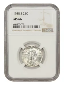 1928-S 25C NGC MS66 - Picture 1 of 4
