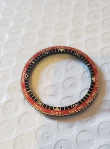 NEW Vintage 50's 1960's Clinton Cimier Watch Bezel World Cities 38mm Red Black - Picture 1 of 6