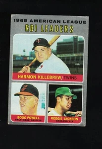 1970 Topps Baseball A.L.RBI Leaders #64 *Jackson, Powell, Killebrew* - Imagen 1 de 2