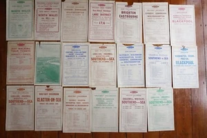 1940s London Midland Region Railway Handbills Timetable x20 Ref F - Foto 1 di 11