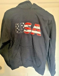 U.S.A  SWEATSHIRT HOODIE NEW - Picture 1 of 1