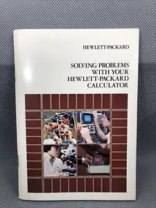 HP Solving Problems with your HP Calculator, April 1980 Printing, Excellent - Picture 1 of 3