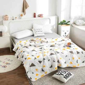 Summer Cooling Thin Quilt Blanket Air Conditioner Machine Washable Quilts - Picture 1 of 28