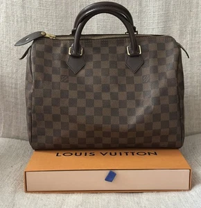 Authentic Louis Vuitton Speedy 30 Damier Ebene Canvas - Picture 1 of 24