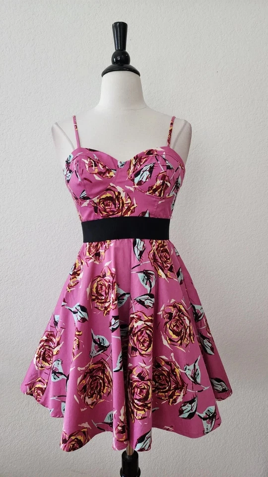 Anthropologie Dress New Size Small XS Pink Floral Ruffles Coquette Formal Prom - Image 1 of 4