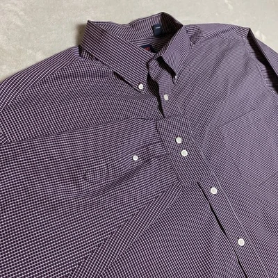 Roundtree & Yorke TravelSmart Shirt Mens 3XB Plaid Button Down Long Sleeve - Image 1 of 4