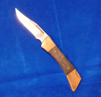 Case XX 2159 LSSP Lockback faca dobrável caçador, suportes de latão, lâmina de clipe, EUA - Imagem 1 de 4