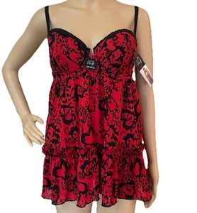 Smart & Sexy Woman 38C/8 Rockstar2 Babydoll & Thong Set NEW Adjustable Lingerie - Picture 1 of 10
