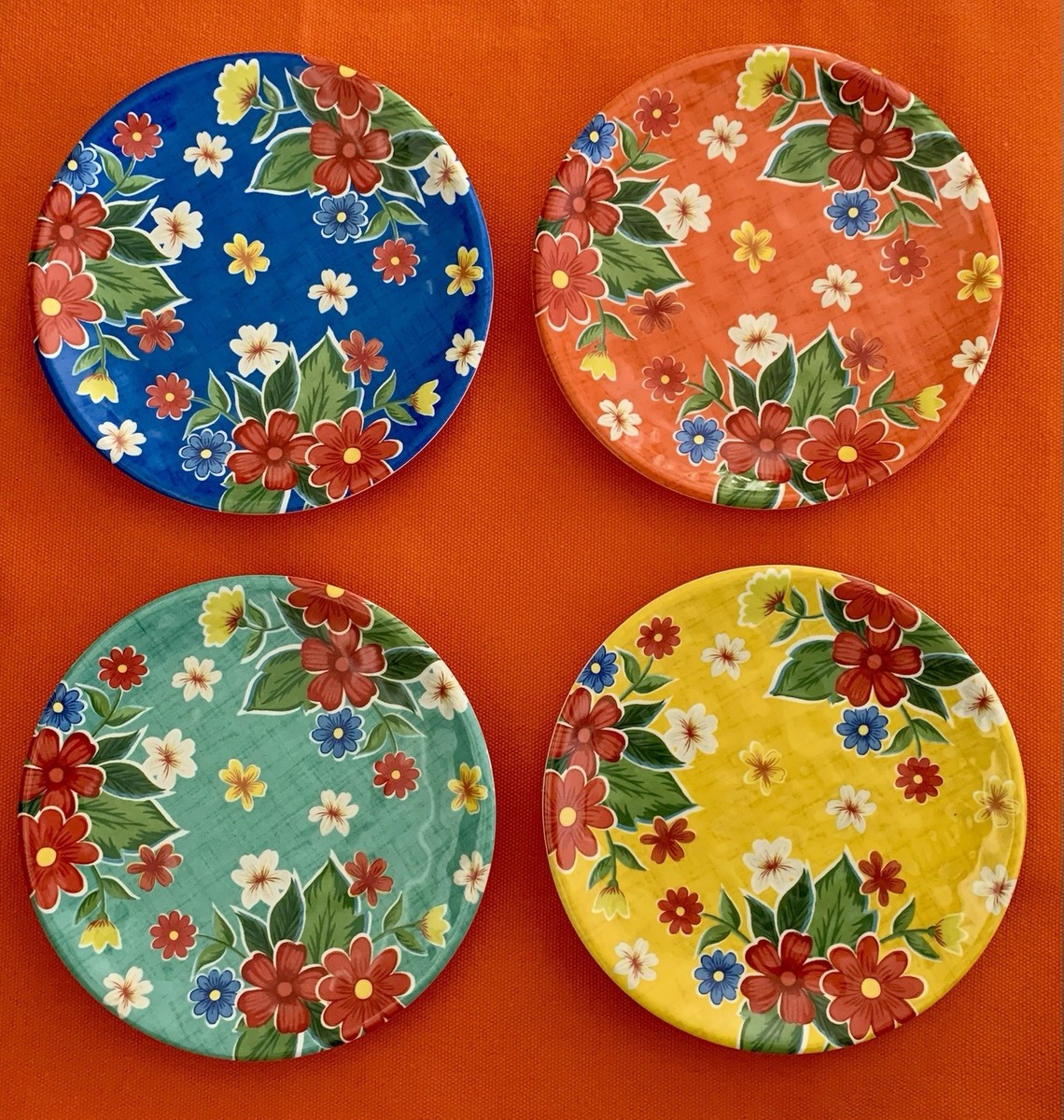 Aw Shucks Oyster Design Set Of 8 Melamine Appetizer Plates - 'Aw Shucks ...
