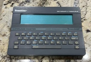 Dictionary Thesaurus Spellblaster Franklin Language Master LM-2000B II Tested - Picture 1 of 3
