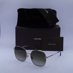Nuevas gafas de sol Tom Ford FT1250-K 28F brillantes oro rosa/marrón degradado 59-15-145 - Imagen 1 de 6