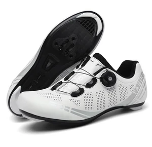 Zapatos de ciclismo Tabolu con tacos SPD bicicleta de carretera bicicleta para hombre talla 10 (ST) - Imagen 1 de 13