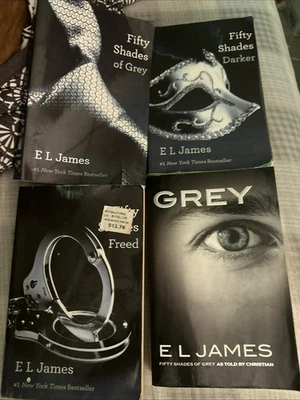 Fifty 50 Shades of Grey Trilogy Book Set Series W/ Grey By E L James, Paperback - Image 1 of 4