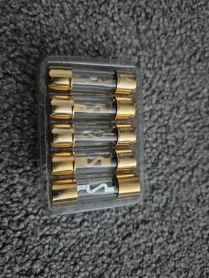 5pcs 80 Amp AGU Fuse Gold Tone Plated for Car Audio Video Stereo - Image 1 of 3