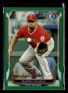 2014 Bowman Chrome Albert Pujols Green Refractor /75 #83 Angels ZK9463 - Picture 1 of 2