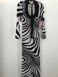 Pre-Owned Va Va Voom Black Size Small Bodycon Maxi Long Sleeve Dress - Picture 1 of 3
