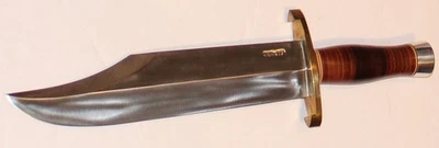Cuchillo Smithsonian 12 11 Hecho por Randall Usado Mango de Cuero Hoja Gruesa con Funda Foto 1 de 4