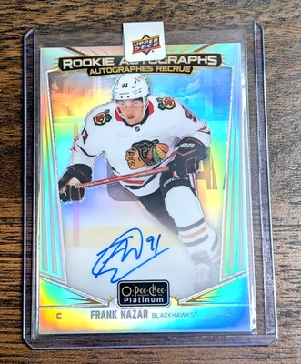 Frank Nazar 2024-25 O-Pee-Chee Platinum #R-FN Rookie Autographs Rainbow Auto - Image 1 of 2