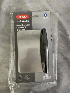 OXO SoftWorks Multi-Purpose Scraper & Chopper w/Stainless Steel Blade, Non-Slip - Picture 1 of 2